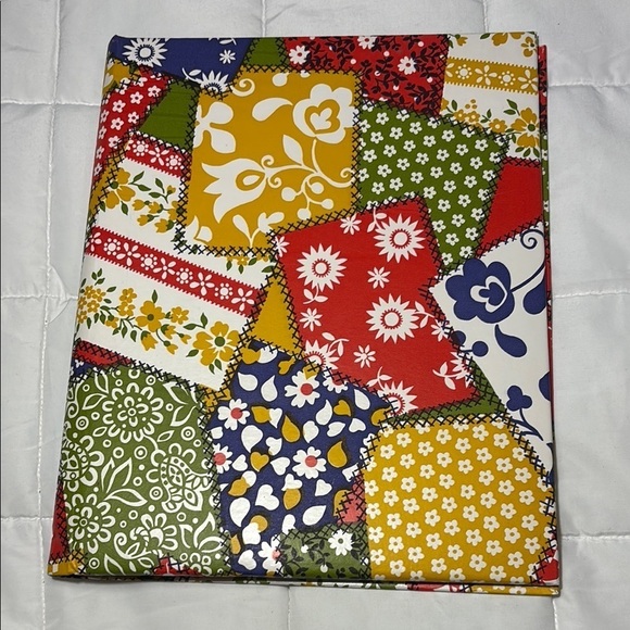 Other - Vintage Colorful Patchwork Photo Album Notebook 1970s